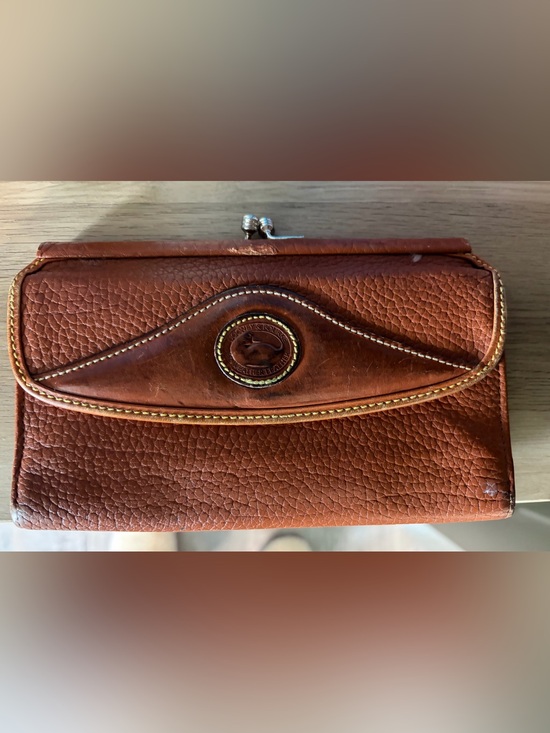 Dooney & Bourke Handbags - Dooney & Bourke Brown Leather Wallet Clutch